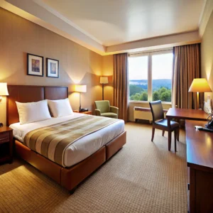 where to stay in paris the first time. image of a hotel room