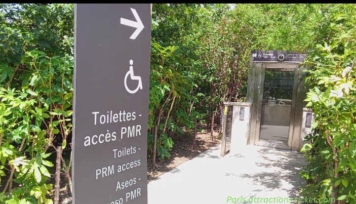 Accessibility bathroom at Eiffel tower